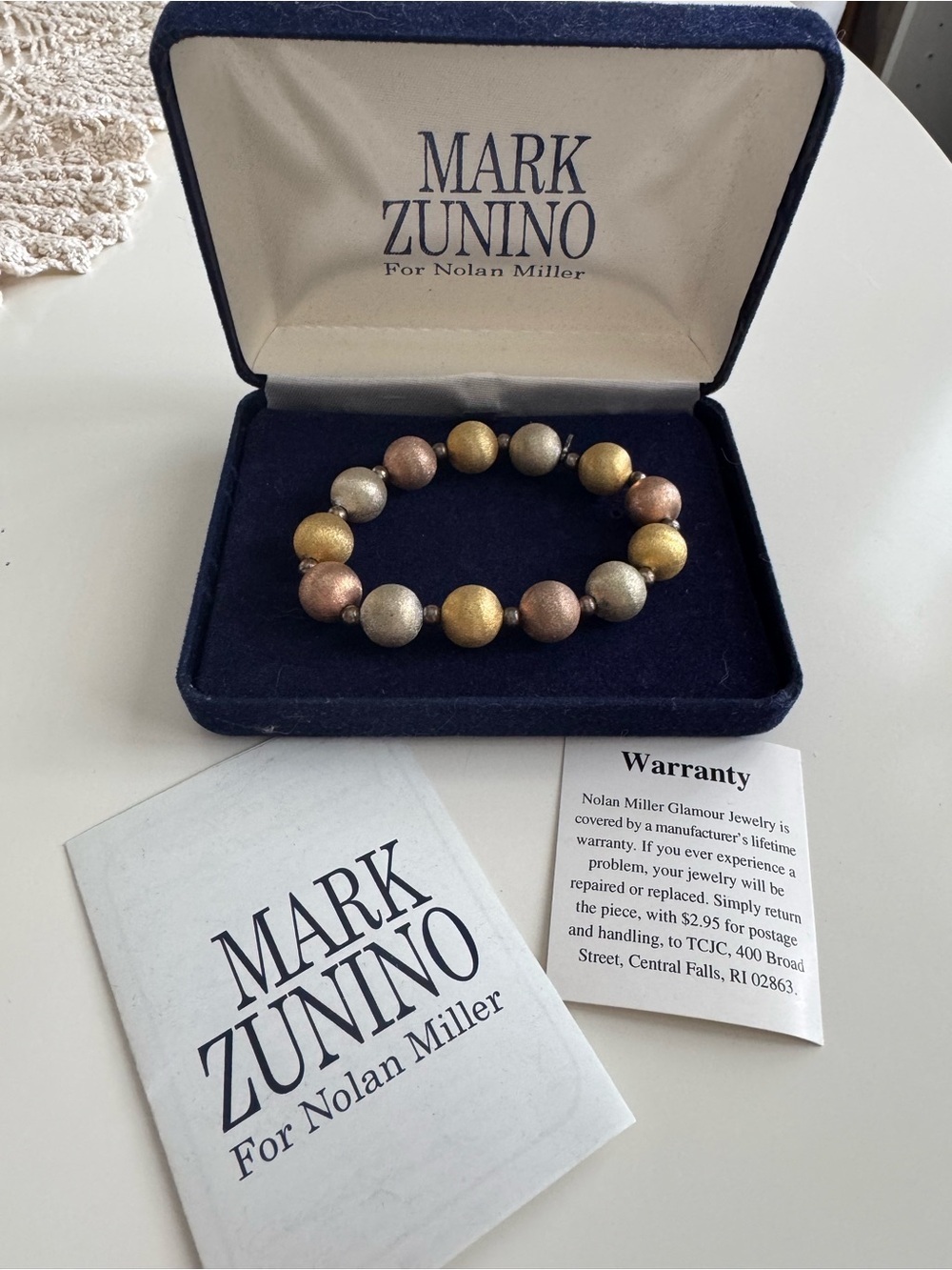 Mark Zunino for Nolan Miller Young at Heart Tri Color Bracelet